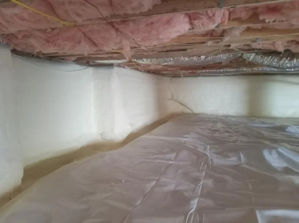 Crawl space encapsulation with closed-cell spray foam for Attic Insulation in Holden